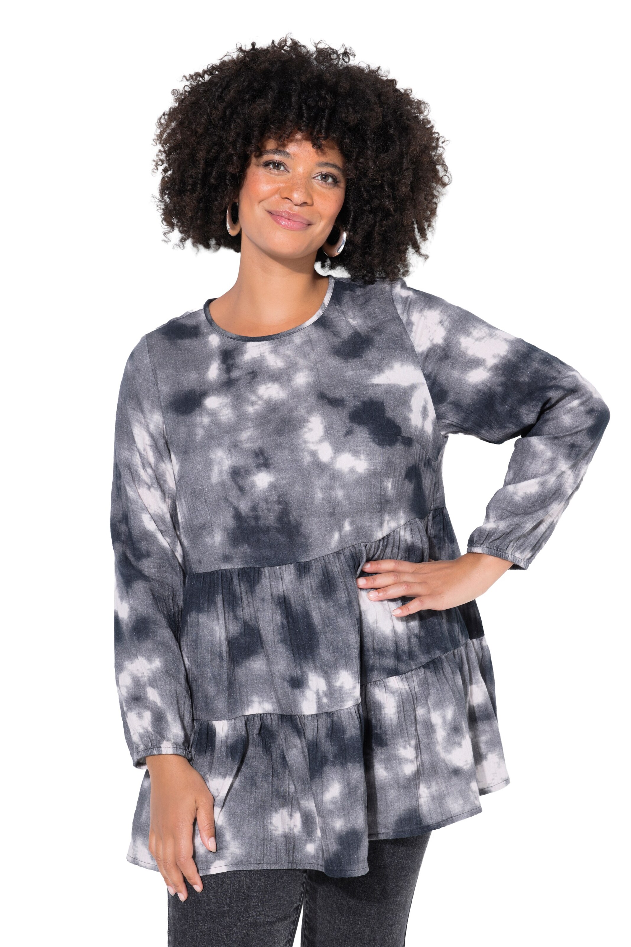 Angel of Style Blouse in Grey