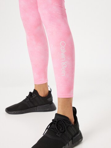 Calvin Klein Sport Skinny Sporthose in Pink