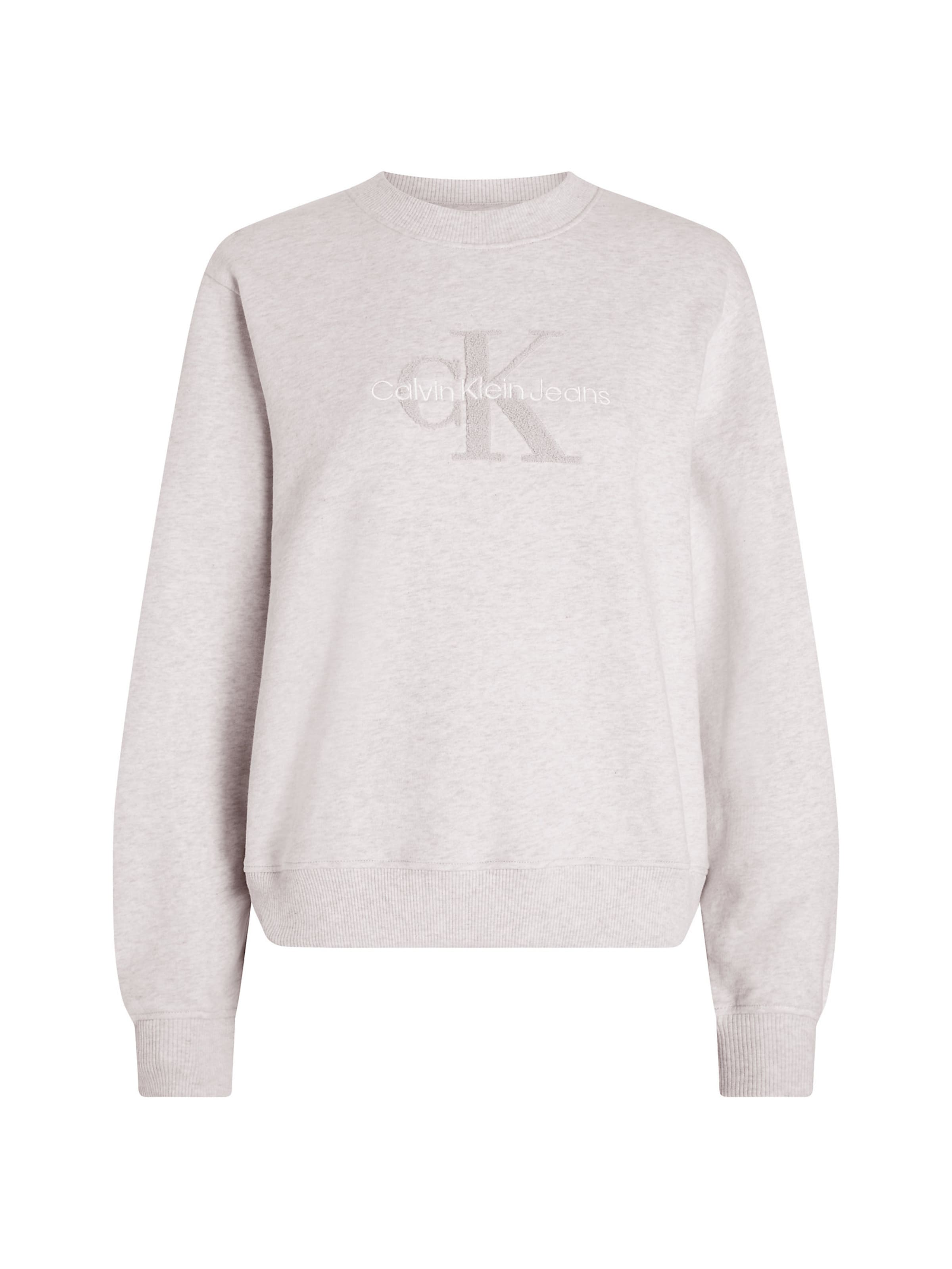 Calvin Klein Jeans Sweatshirt in Grey: front