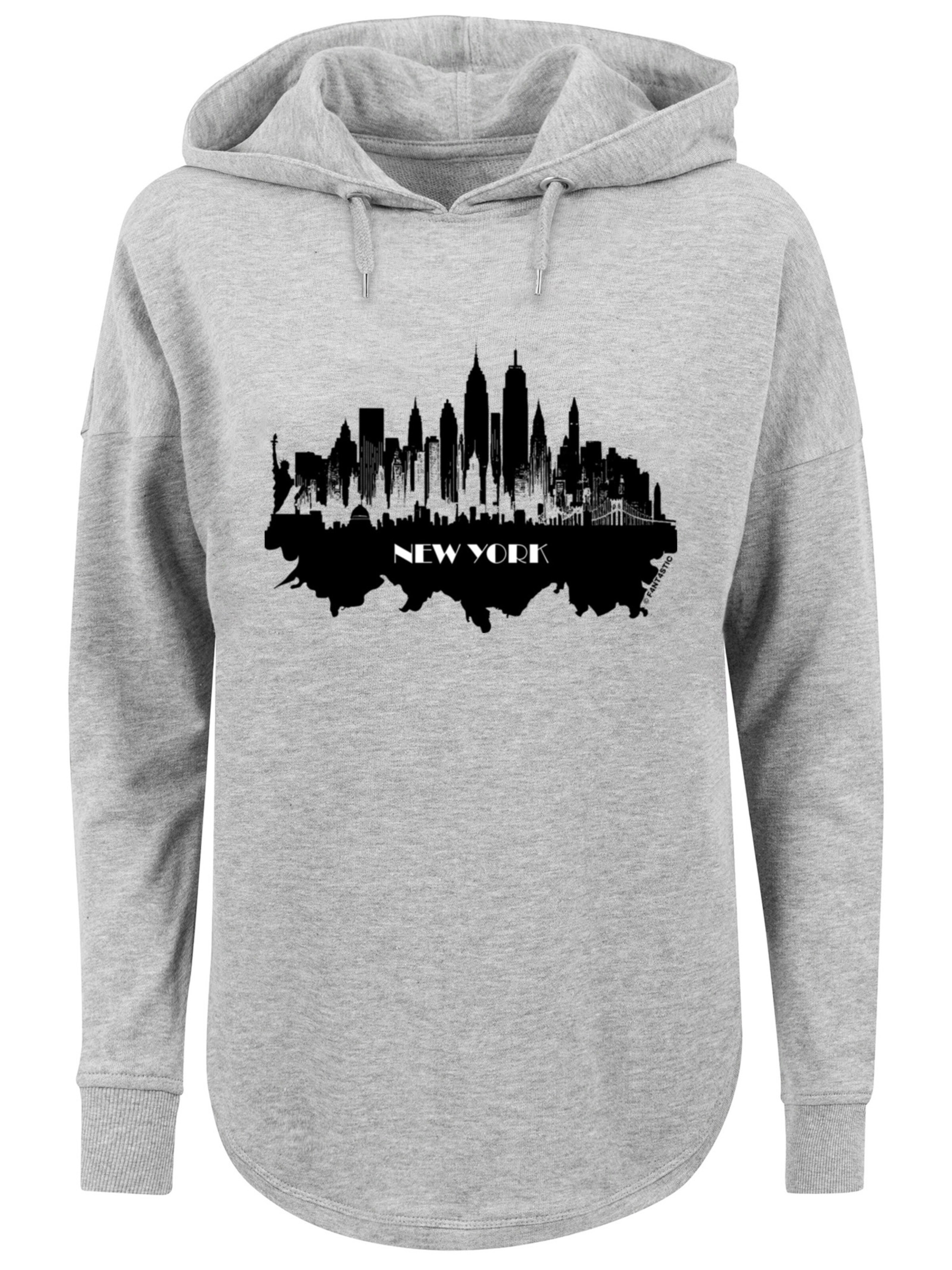 F4NT4STIC Sweatshirt 'Cities Collection' in Grey: front