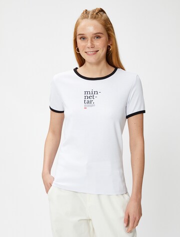Koton Shirt in Wit: voorkant