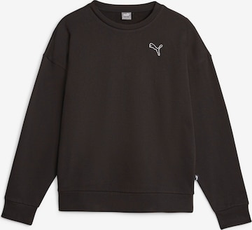 PUMA Athletic Sweatshirt in Black: front