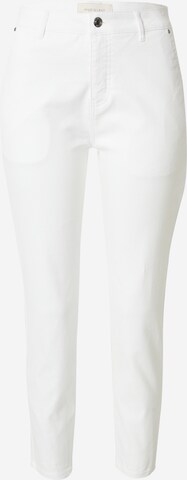 Coupe slim Pantalon 'JANE' Freequent en blanc : devant