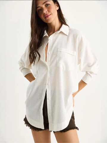 Camicia da donna di Bianco Lucci in beige