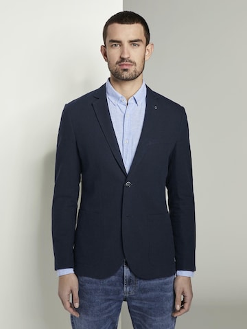 TOM TAILOR Slim fit Colbert in Blauw: voorkant