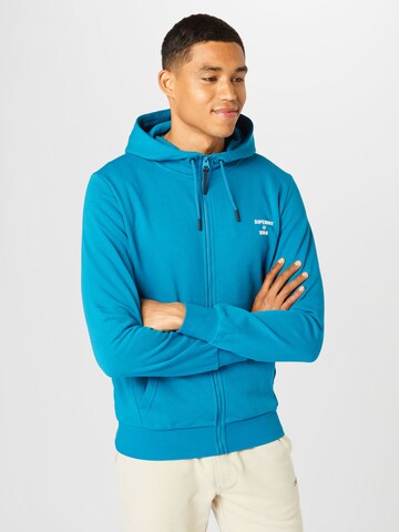 mėlyna Superdry Sportinis džemperis: priekis