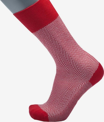 BGents Socks in Red: front