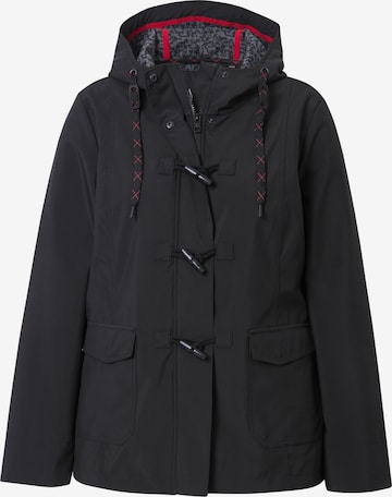 Ulla Popken Weatherproof jacket in Black: front