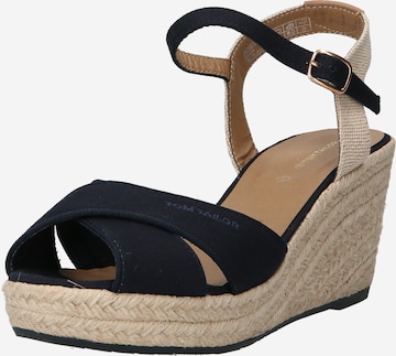 TOM TAILOR Sandals in Blue: front