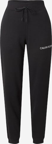 Calvin Klein Performance Workout Pants in Black: front