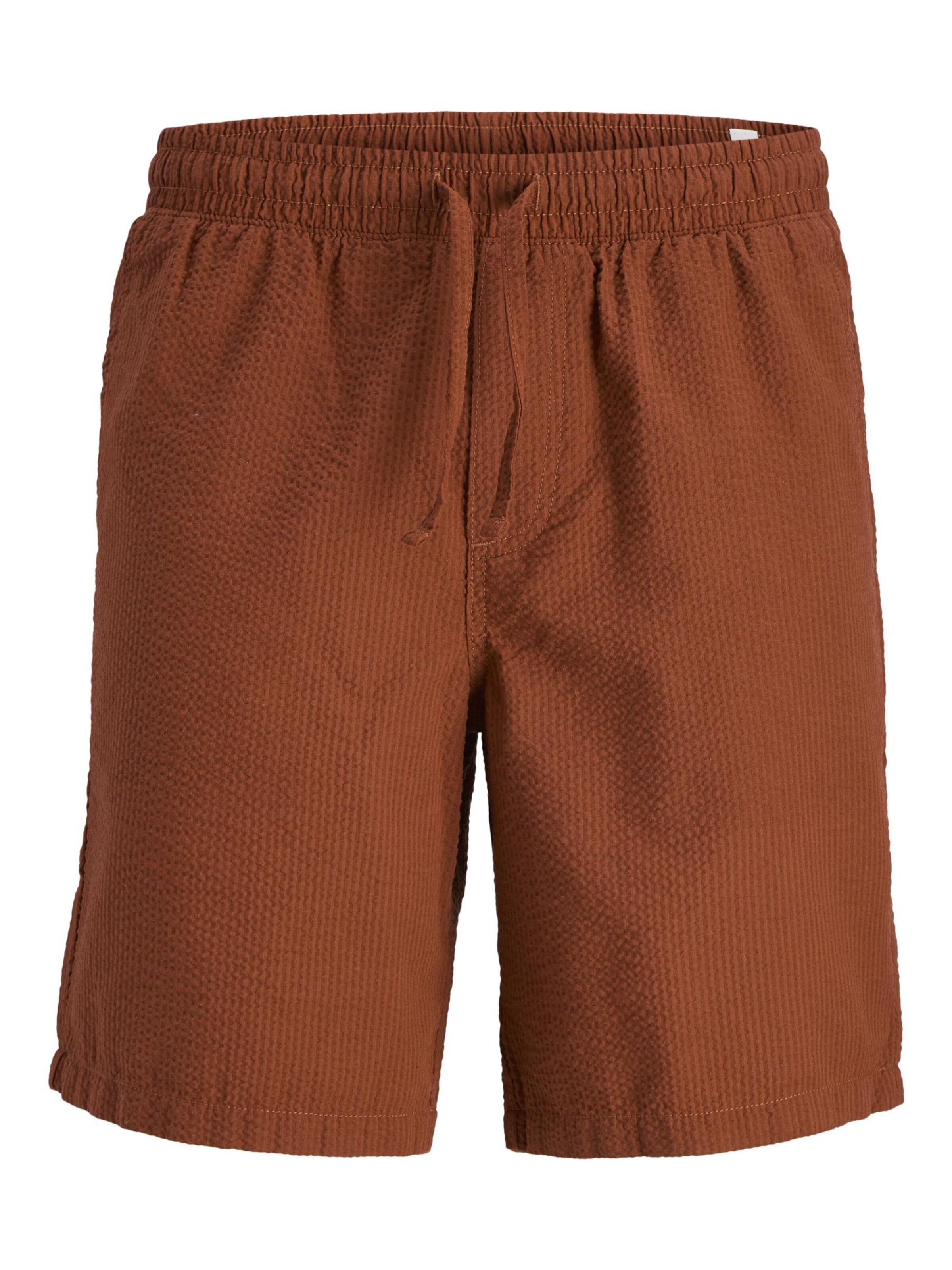 Jack & Jones Junior Trousers in Brown: front