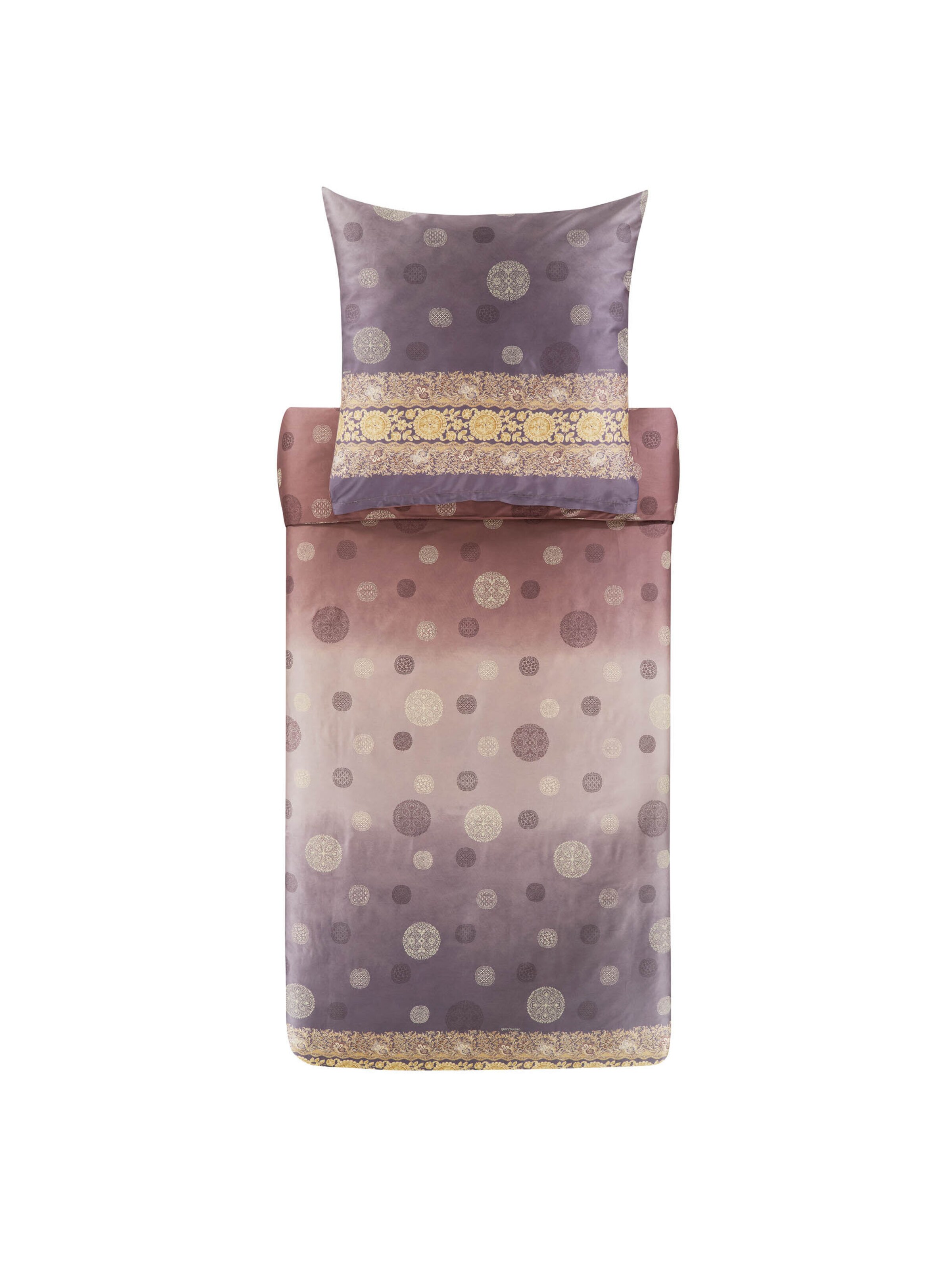 BASSETTI Bettwäsche Garnitur PALLAVICINO in Grau: Vorderseite