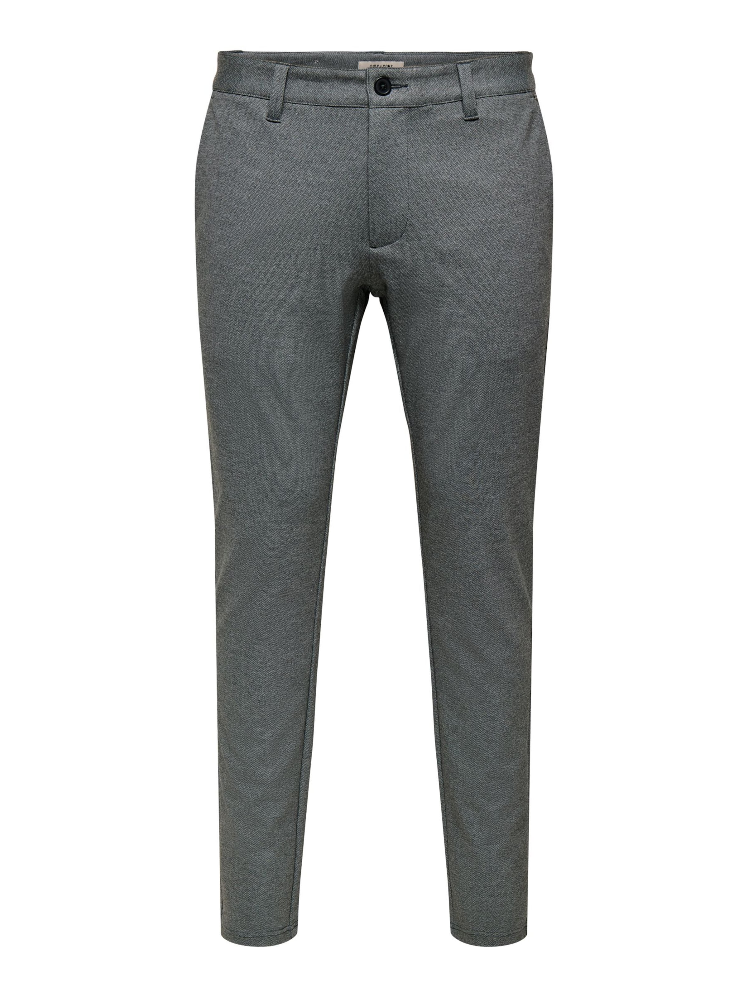 Only & Sons Slim fit Chino trousers 'MARK' in Grey: front