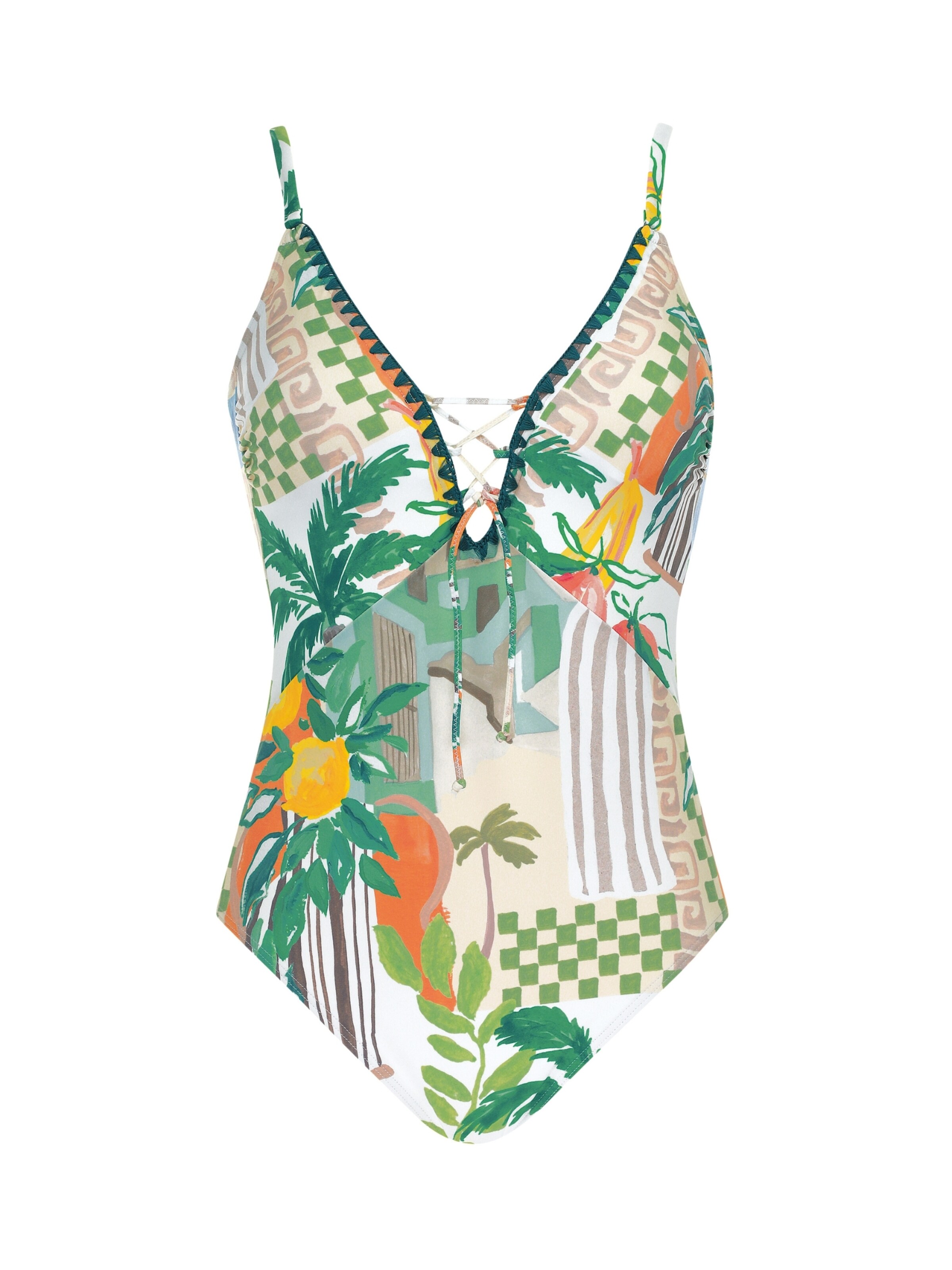 Triangle Maillot de bain OLYMPIA en mélange de couleurs : devant