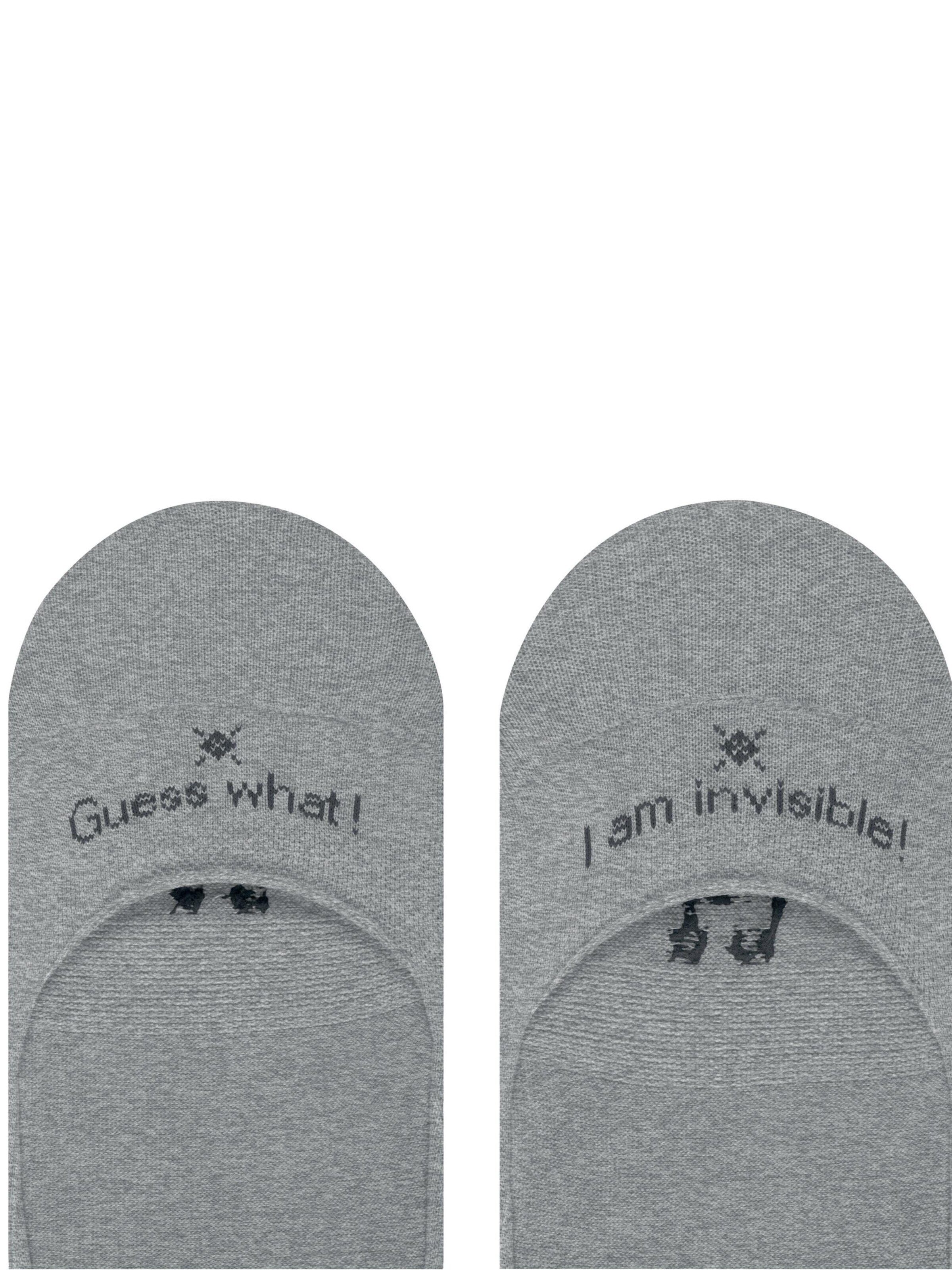 BURLINGTON Ankle Socks 'Carrington' in Grey: front