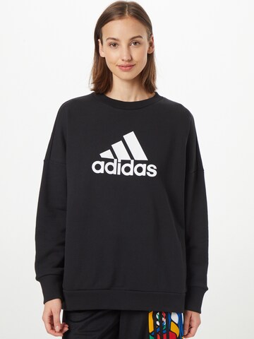 ADIDAS SPORTSWEAR Sports sweatshirt 'Future Icons Badge Of Sport' in Black: front