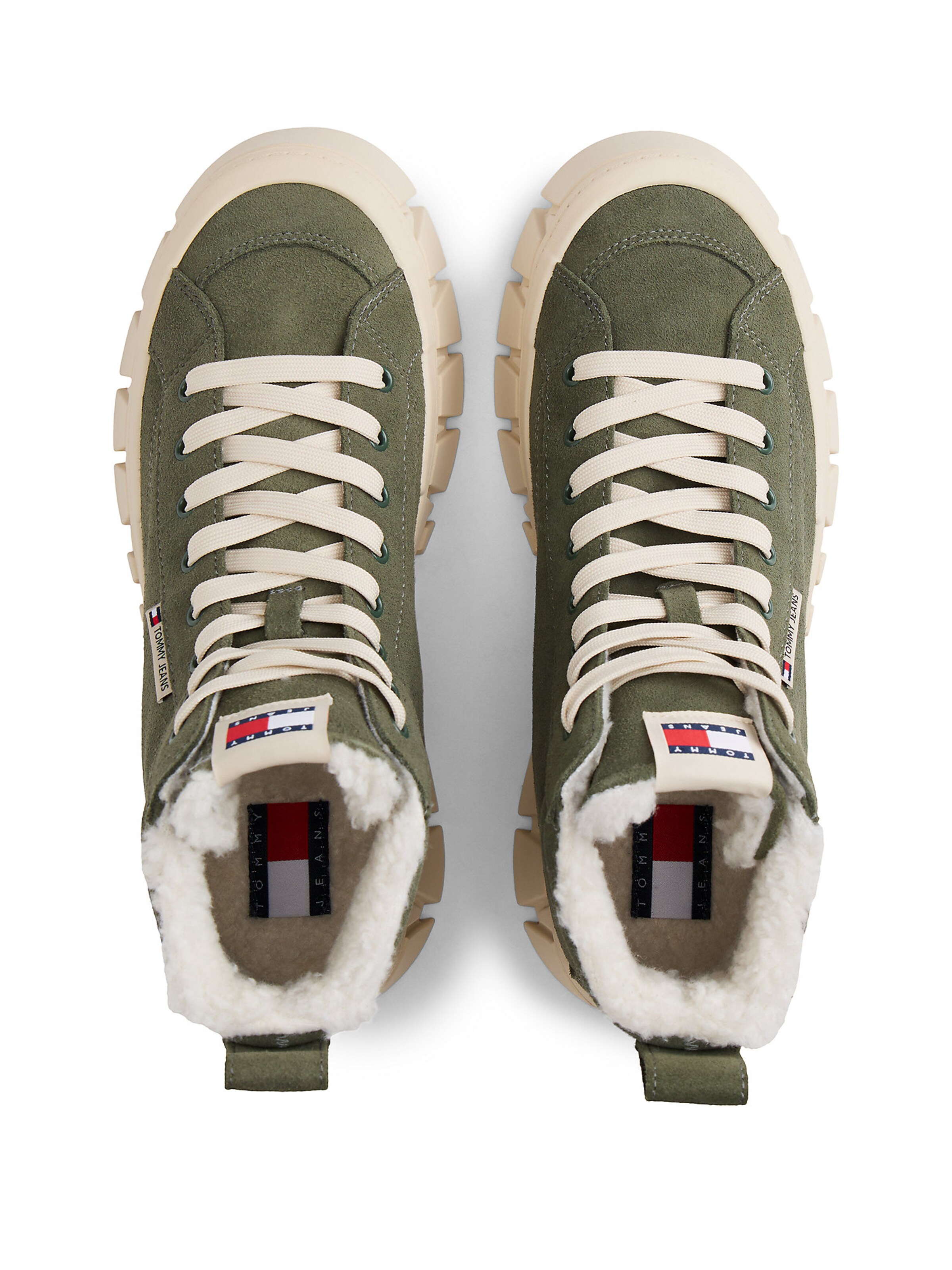 Baskets hautes Tommy Jeans en vert