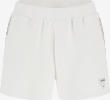 GUESS Regular Pants in White: front