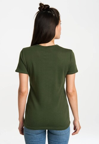 LOGOSHIRT Shirt 'Coyote' in Groen