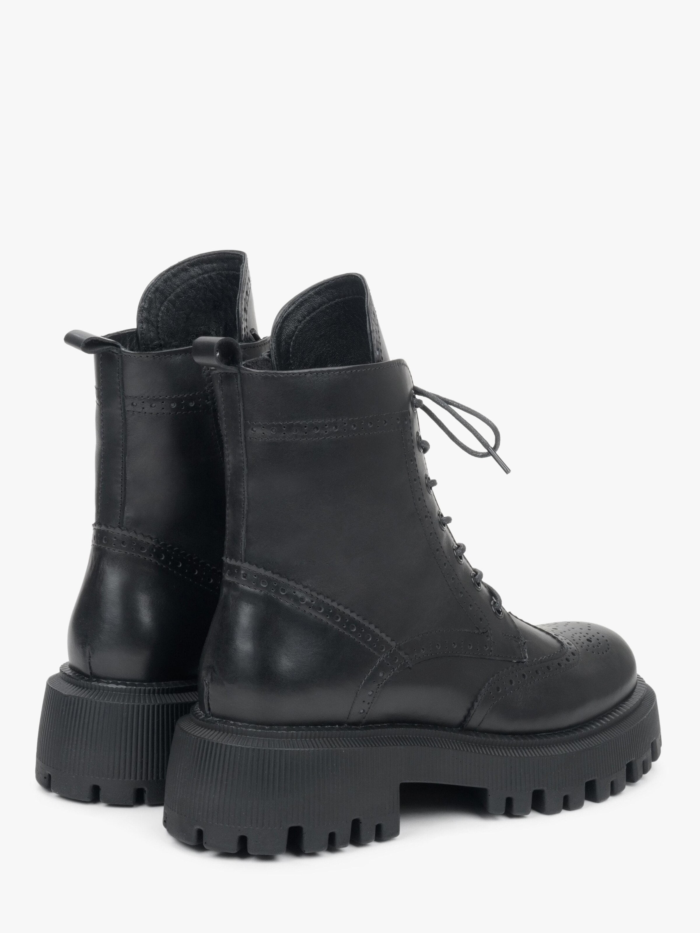 Estro Schnürstiefelette '09-2314'‌‌‌‌‌‌‌‌ in Schwarz