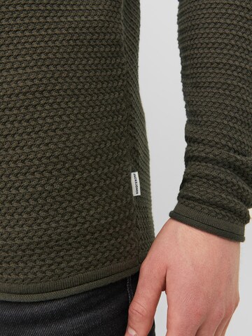 JACK & JONES Sweter 'Miguel' w kolorze zielony