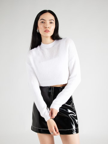 Pull-over Tally Weijl en blanc : devant