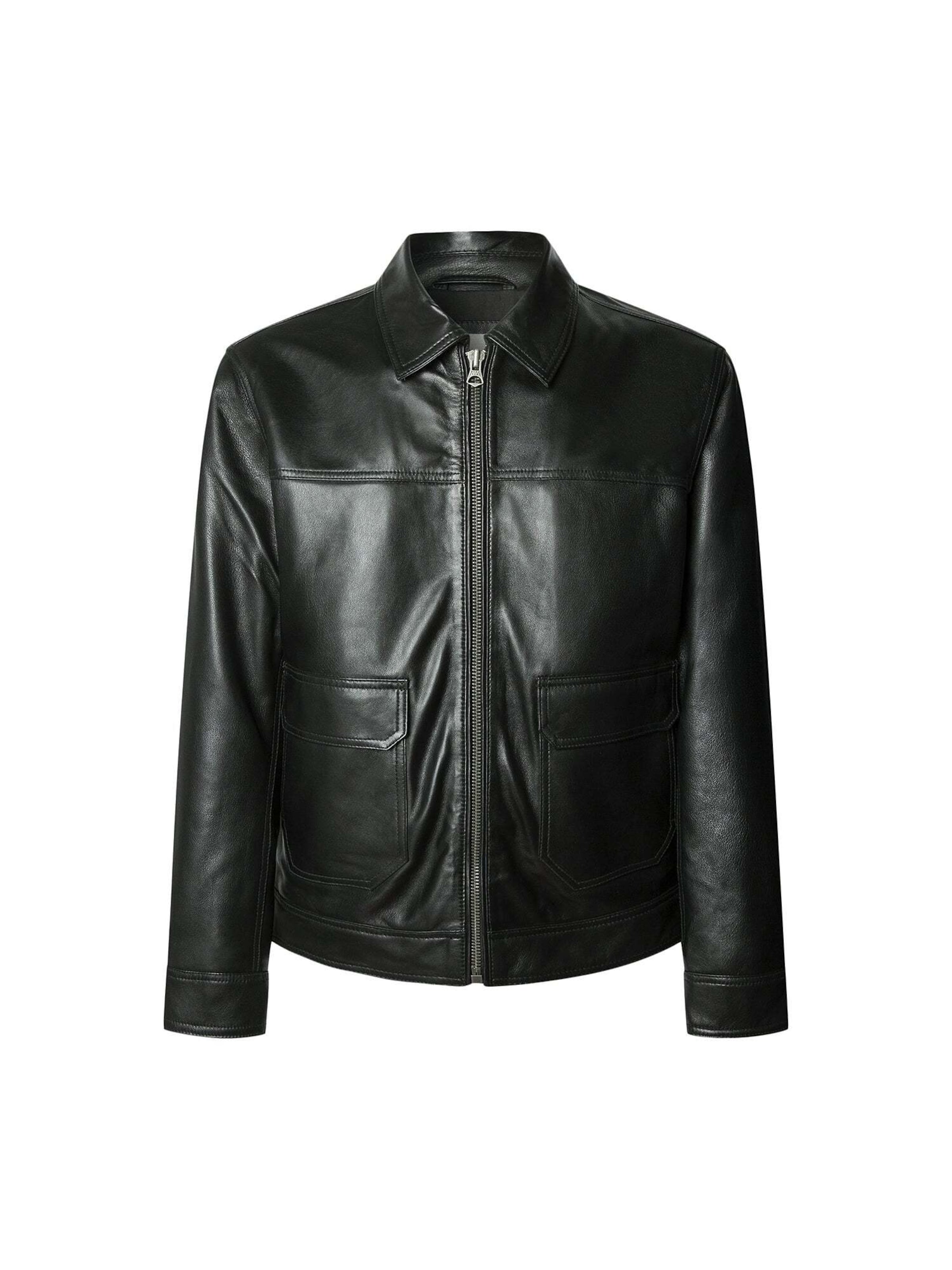 Giacca di mezza stagione 'Jamal' di Pepe Jeans in nero: frontale