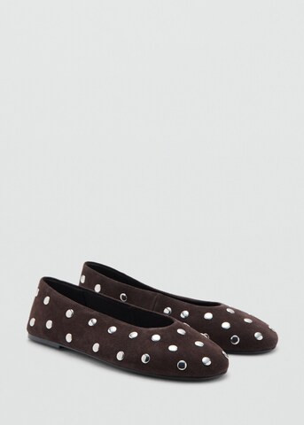 MANGO Ballet Flats 'Savoir1' in Brown