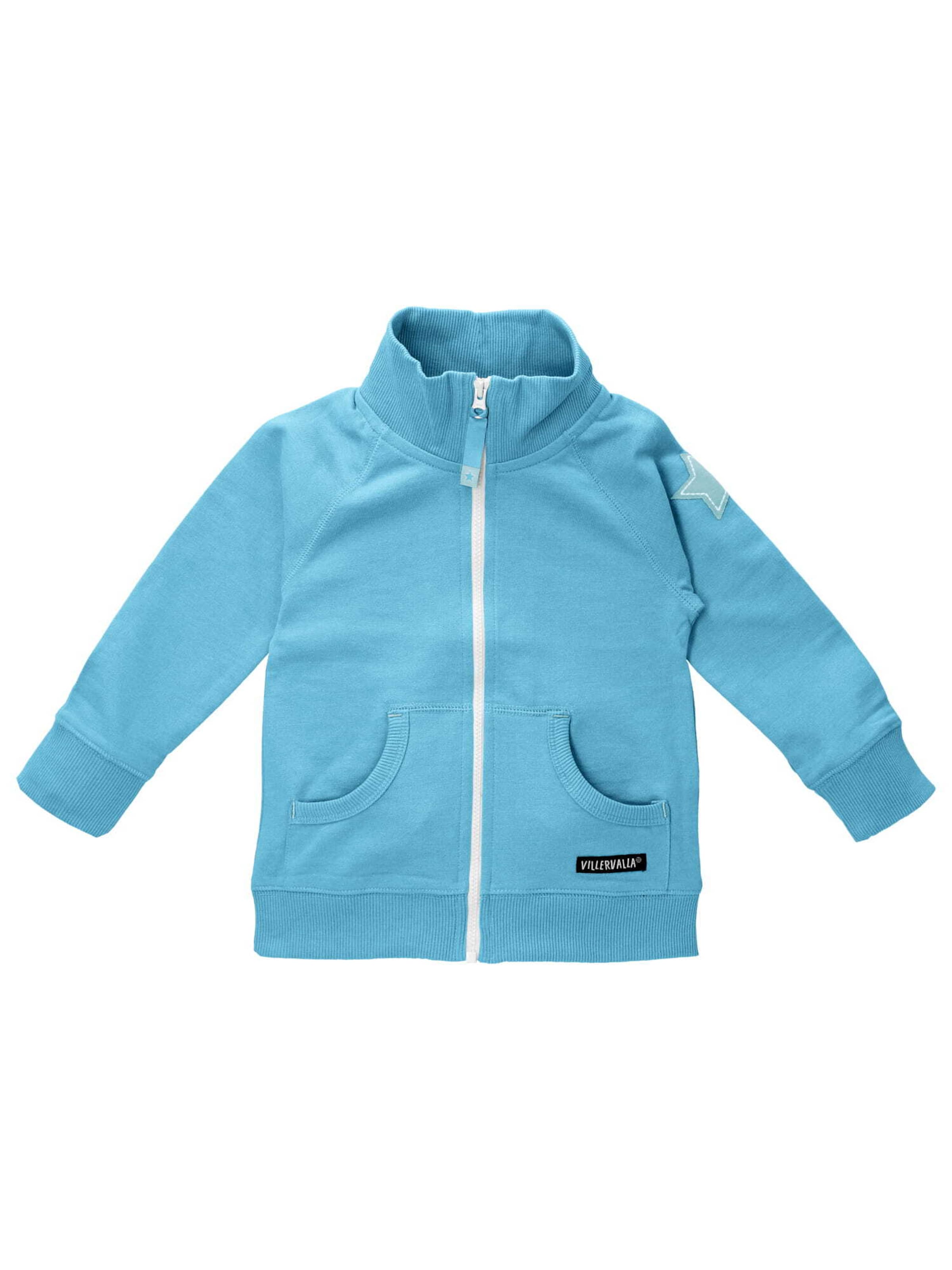 Villervalla Zip-Up Hoodie in Blue: front