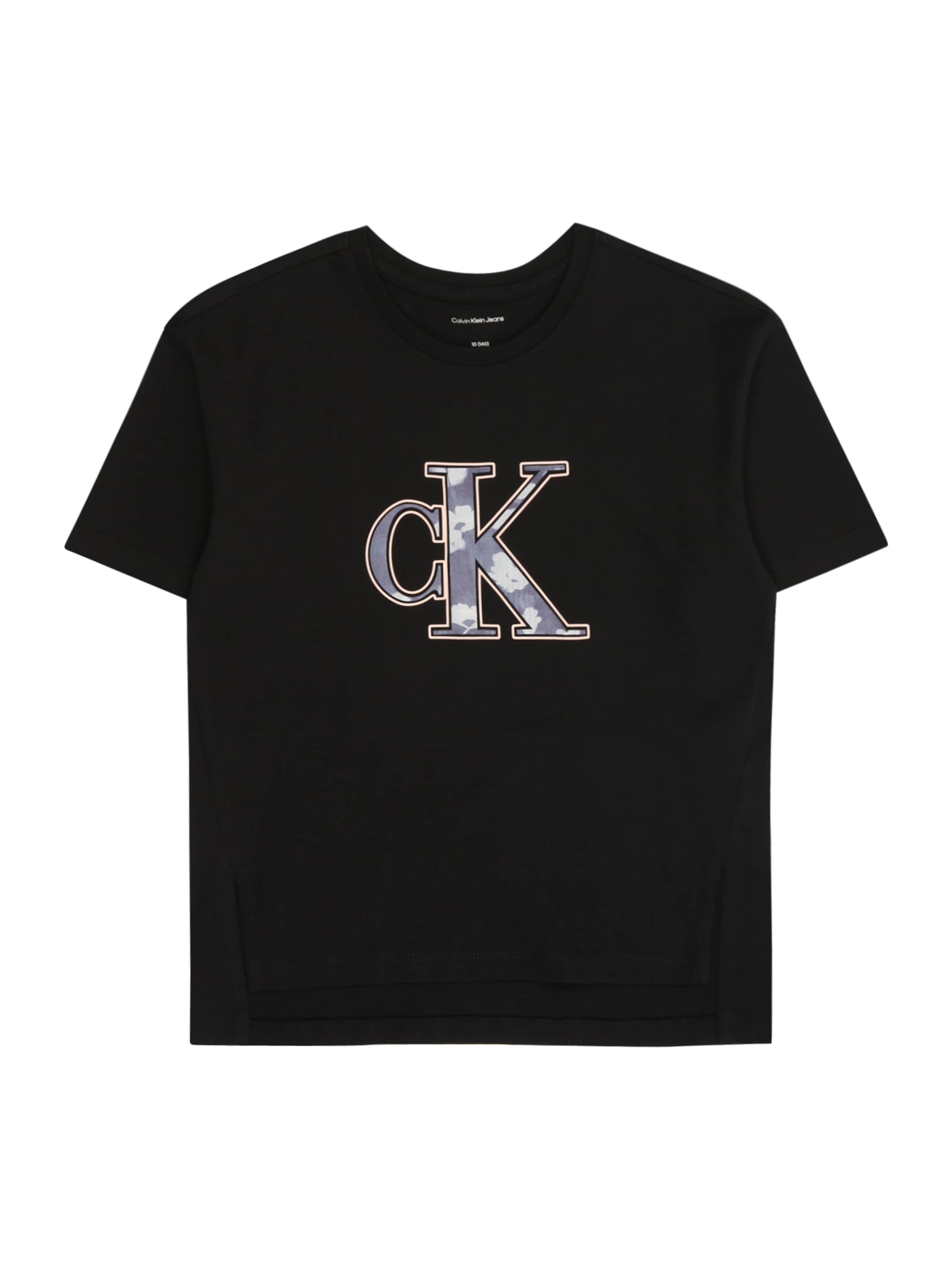 Tricou de la Calvin Klein Jeans pe negru: față