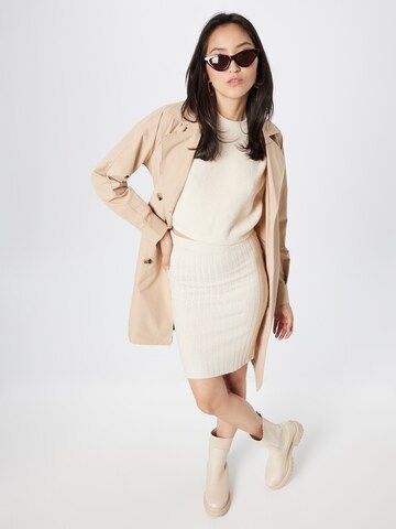 Noisy May Curve Sweater in Beige