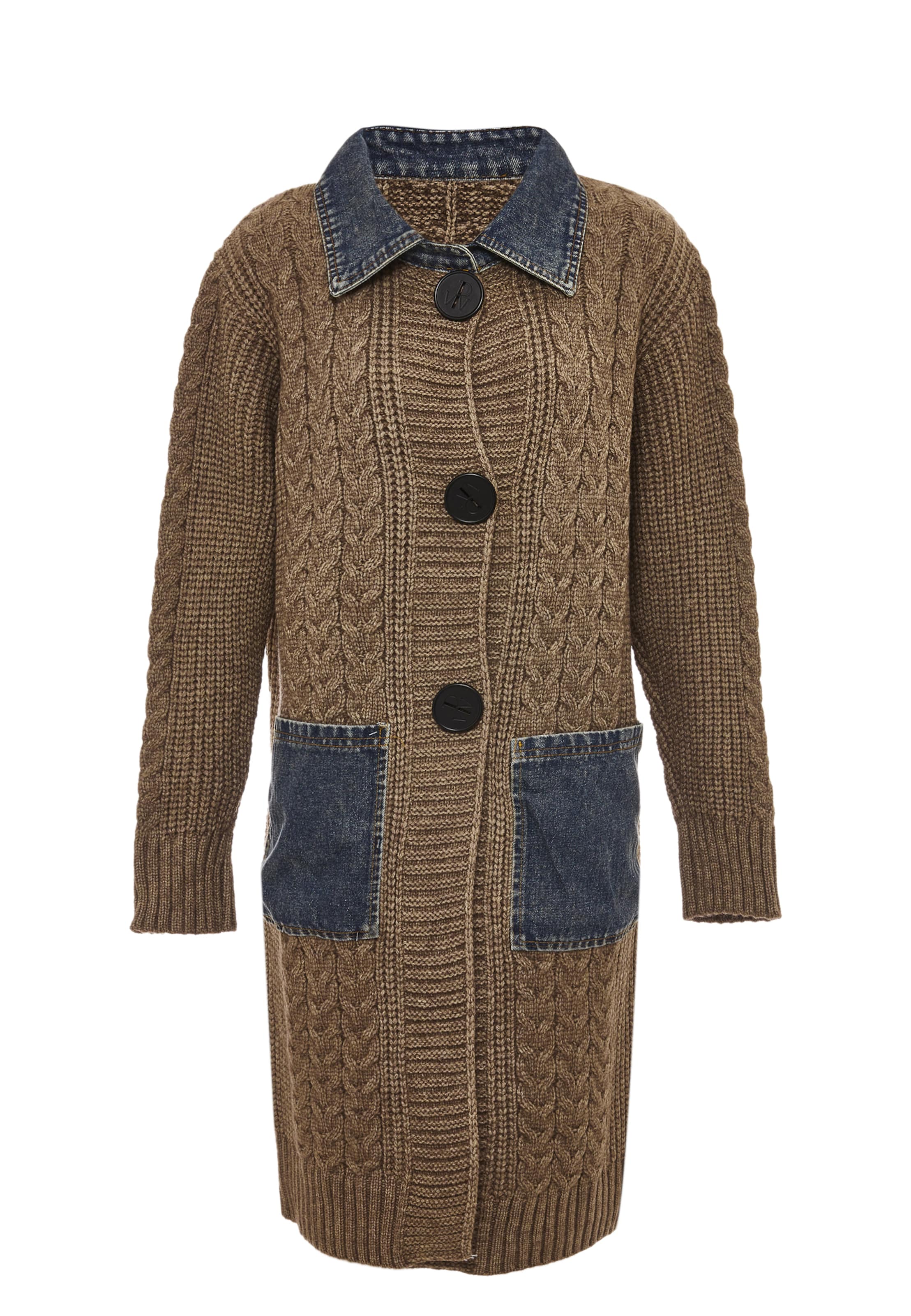 RISA Strickjacke in Braun: Vorderseite