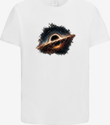 HUSKSWARE Shirt 'Grafik' in Weiß: Vorderseite