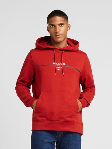 TOMMY HILFIGER Свитшот в Красный: спереди