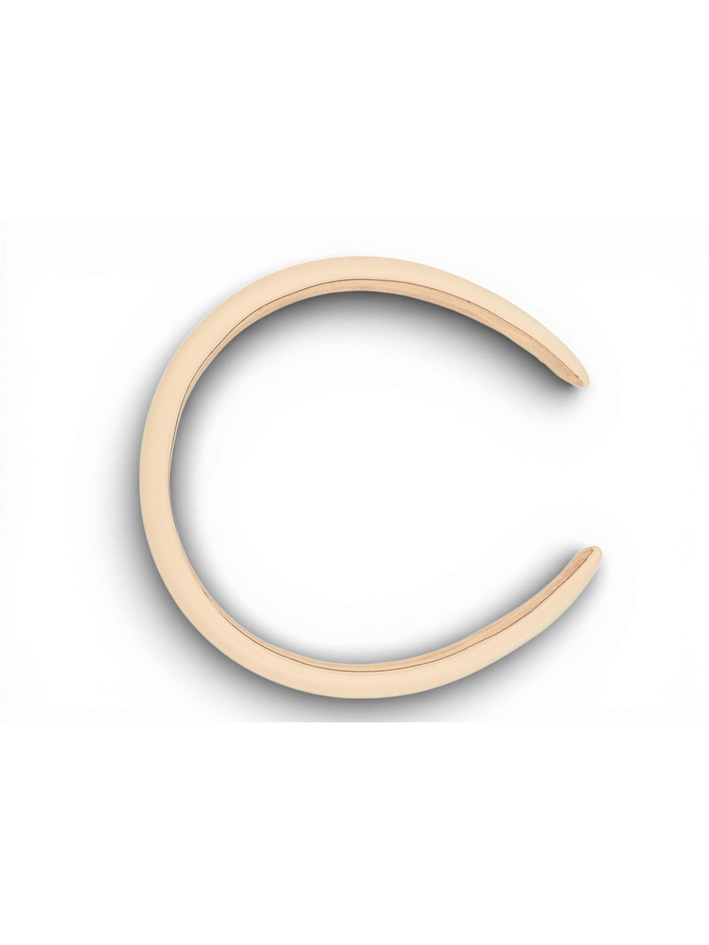 styleBREAKER Hair jewelry 'Haarreif Kunstleder Optik Breit' in Beige