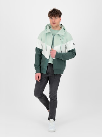 Alife and Kickin Sweat jacket 'Simon' in Green