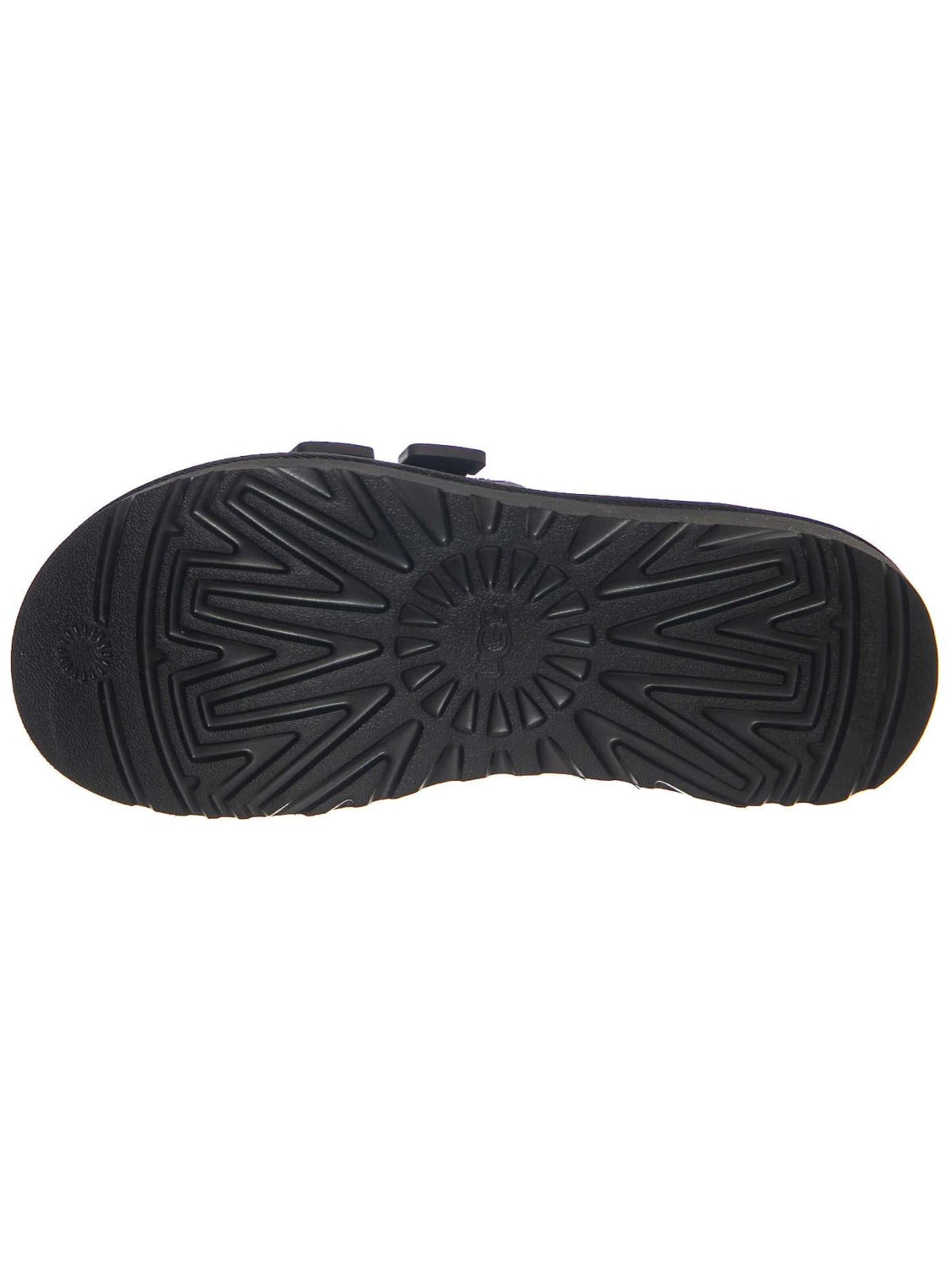 UGG Sandalen 'Goldencoast Strap Slide Black' in Zwart