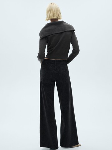MANGO Wide leg Jeans i svart