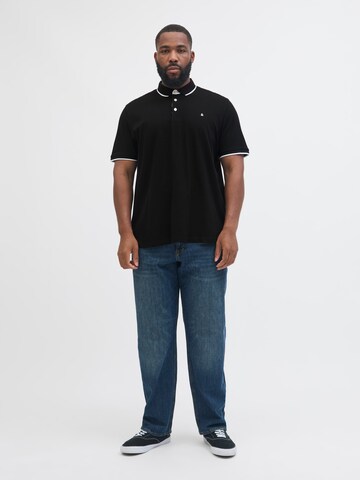 Jack & Jones Plus Shirt 'JJEPaulos' in Black