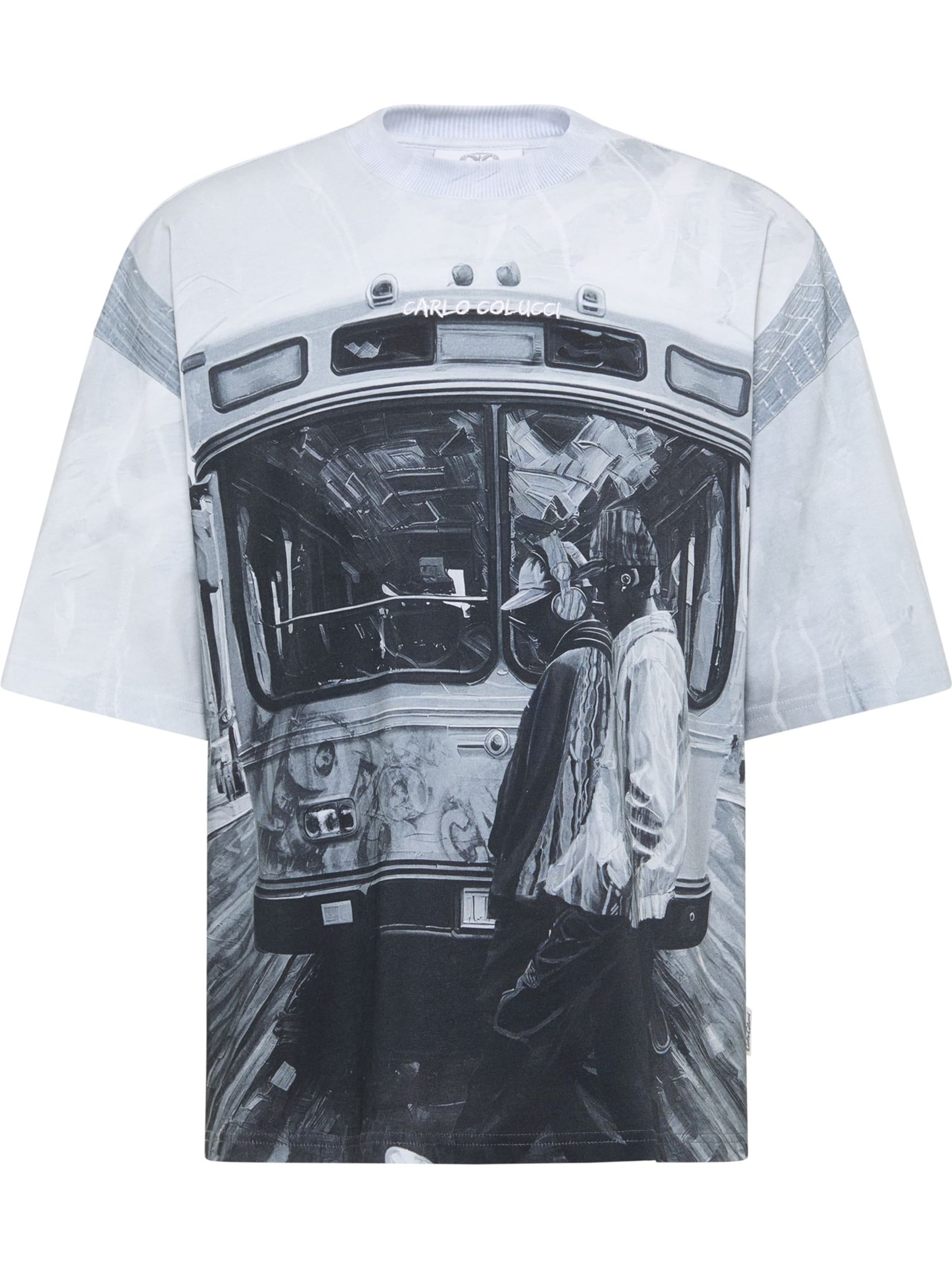 Carlo Colucci Shirt 'Ercolin' in Grau: Vorderseite