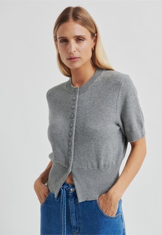 SECOND FEMALE Gebreid vest in Grijs: voorkant