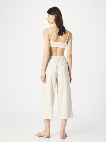 ONLY Wide leg Bandplooibroek in Beige