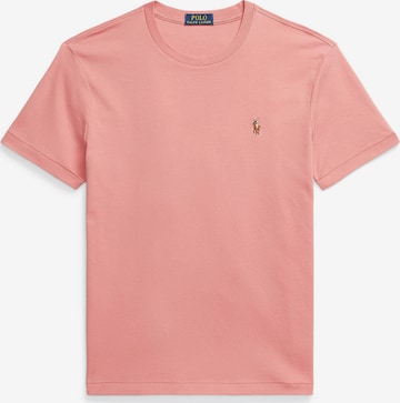 T-Shirt Polo Ralph Lauren en rose : devant