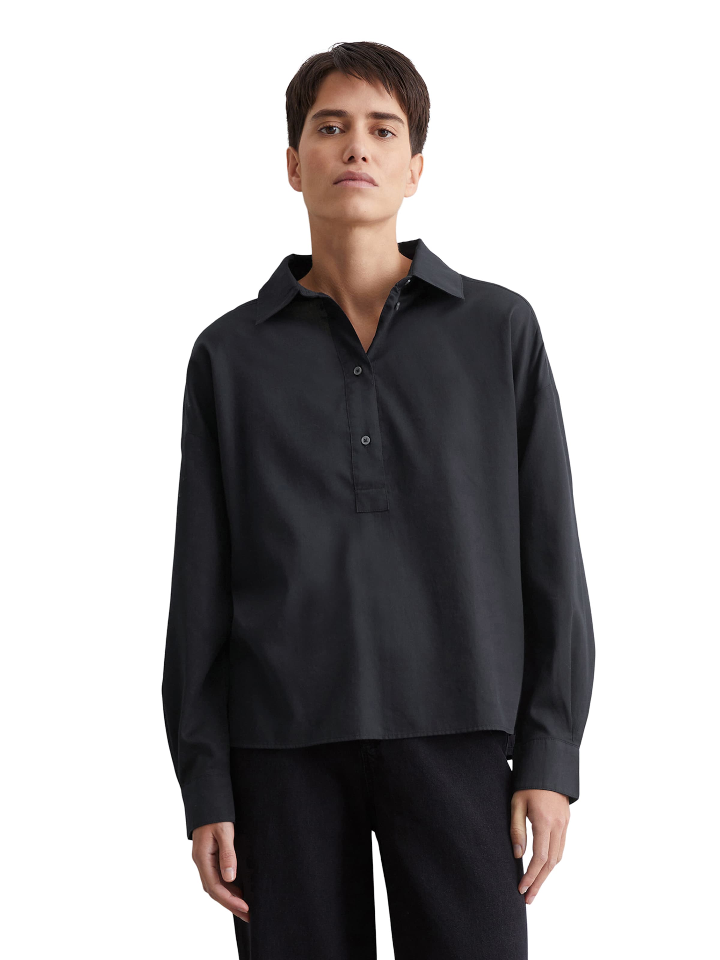 Marc O'Polo Bluse in Blau: Vorderseite