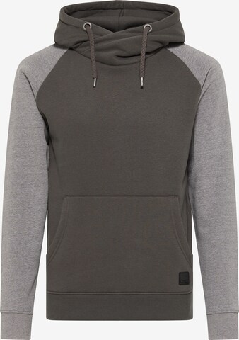 Sweat-shirt MO en gris : devant