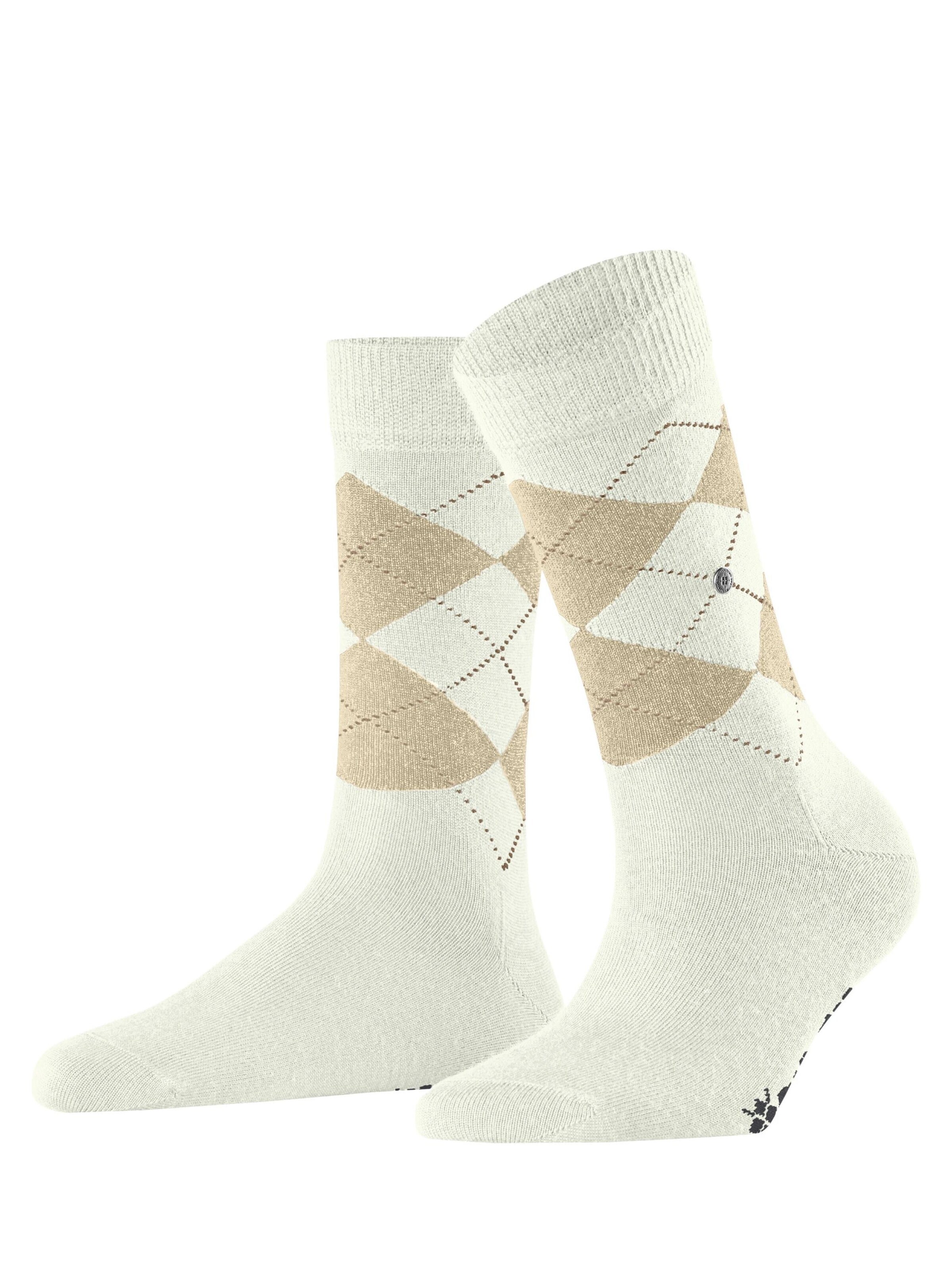 BURLINGTON Socken 'Marylebone Glitter'‌‌‌‌‌‌ in Weiß: Vorderseite