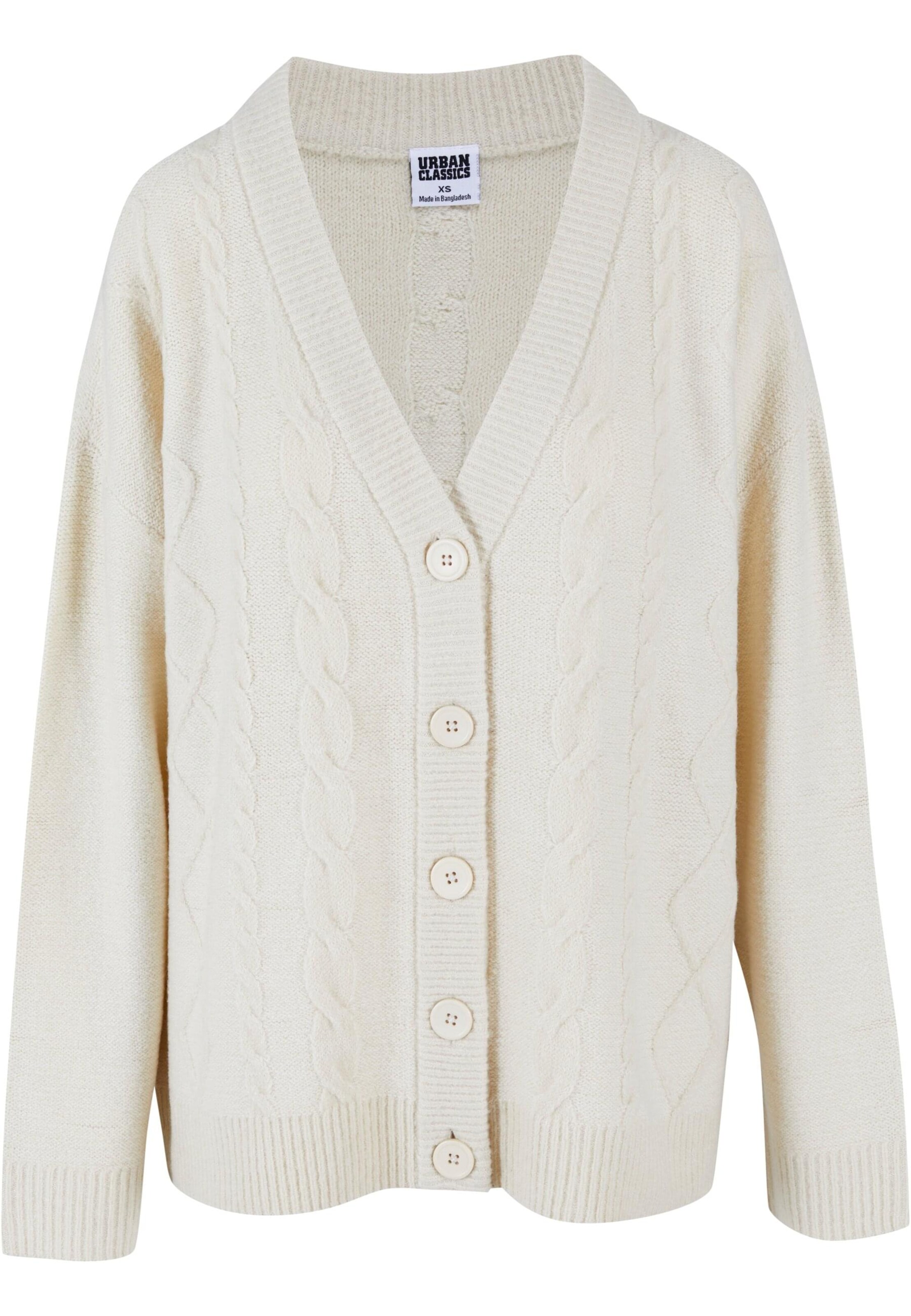 Urban Classics Strickjacke in Beige: Vorderseite