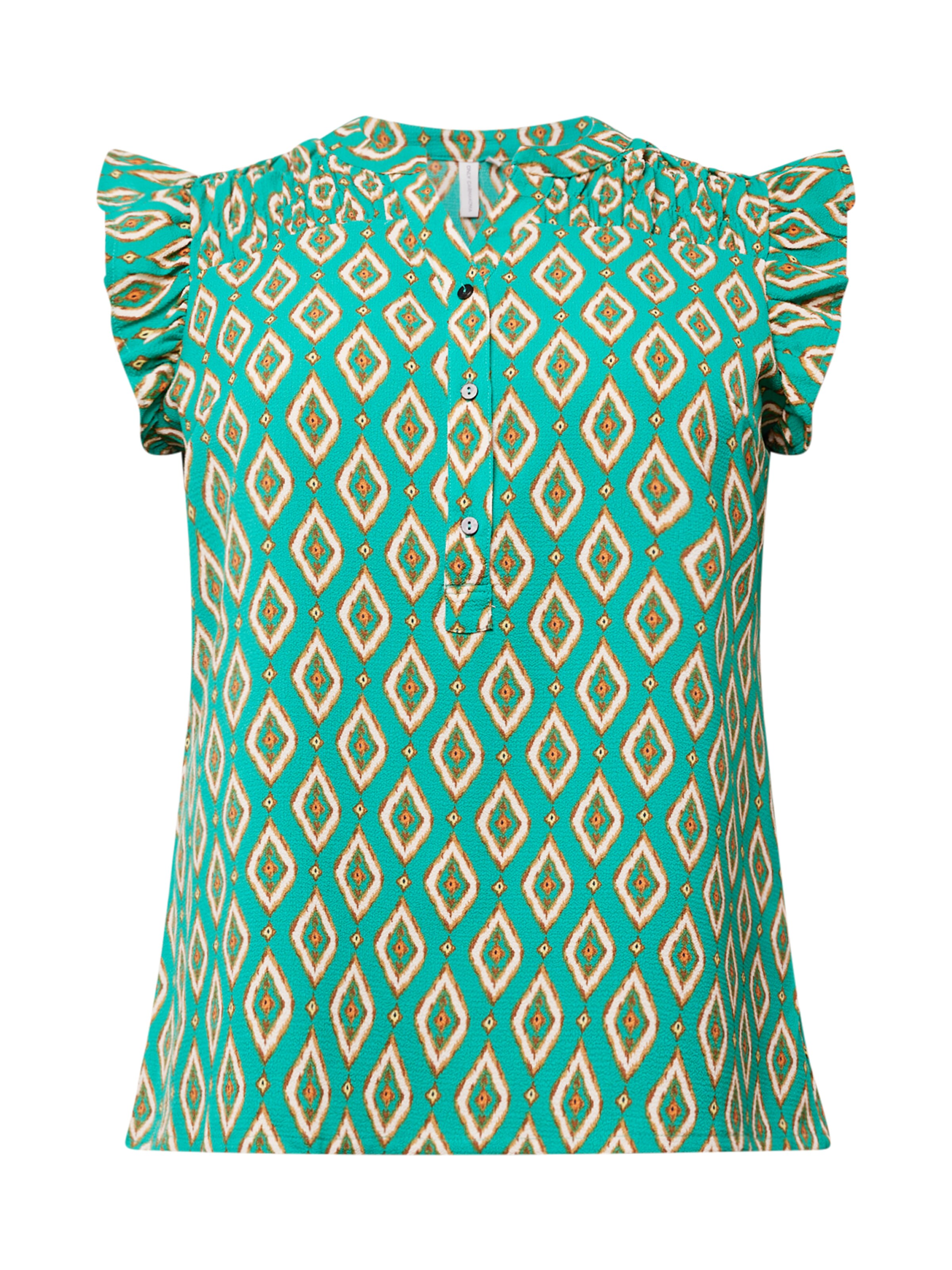 ONLY Carmakoma Bluza 'LUX' | zelena barva: sprednja stran