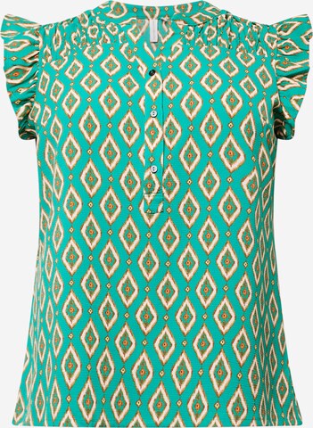 ONLY Carmakoma Blouse 'LUX' in Green: front