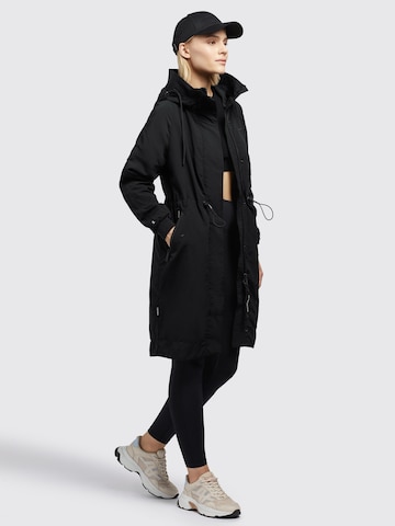 Manteau mi-saison 'Silica2' khujo en noir